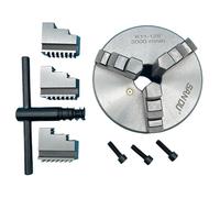 Lathe Chuck 125 SANOU 3 Jaw Self-Centering Lathe Chuck K11-125 Scroll Chuck Metal Mini Lathe Chuck Manual Type