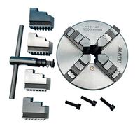 Lathe Chuck 125MM 4 Jaw Lathe Chuck K12-125 Metal Chuck Self-Centering Lathe Chuck