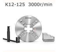 Lathe Chuck 125MM Big Bore 38MM 4 Jaw Self-Centering Chuck K12-125 Manual Scroll Chuck