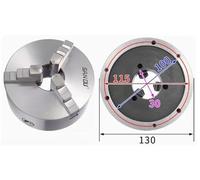 Lathe Chuck 130mm SANOU 3 Jaw Self-Centering Chuck Metal Chuck Manual Type