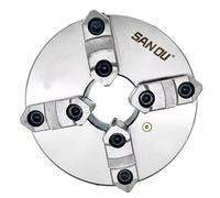 Lathe Chuck 160MM Chuck 4 Jaw Scroll Chuck K12-160 Front Mount 4 Jaw Chuck Lathe Self-Centering Separate Jaws(K12-160A)