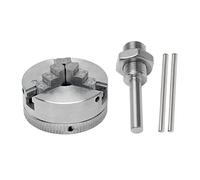 Lathe Chuck, 1Set 3 Jaws Manual Lathe Chuck with Turning Machine Tools Accessories 3-Jaw Self Centerin Zinc Alloy(Set)