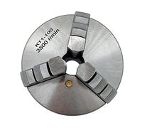 Lathe Chuck, 1Set K11-100 3 Jaws Manual Lathe Chuck with Turning Machine Tools Accessories 3-Jaw Self-Centering Metal