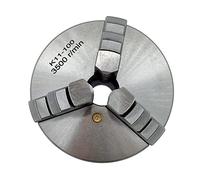 Lathe Chuck, 1Set K11-100 3 Jaws Manual Lathe Chuck with Turning Machine Tools Accessories 3-Jaw Self-Centering Metal