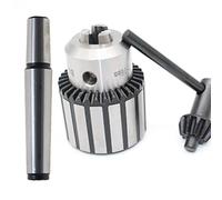 Lathe Chuck, 1Set MT1 MT2 MT3 MT4 B10 B12 B16 B18 0.6-6/1-10/1-13/3-16/5-20 Tapper Shank Drill Chuck Arbor Lathe CNC Machine Wood(MTB4-B16(1.5-13MM))
