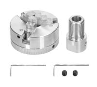 Lathe Chuck 3 Jaws/4 Jaws Manual Self-Centering Mounting Bolt for Grinding Milling Turning Machine