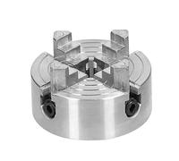 Lathe Chuck, 3 Jaws/4 Jaws Manual Self Centering Mounting Bolt Wood Lathe Chucks Metal Lathe Chuck with Lathe Chuck for Grinding Milling Turning Machine (ZJchaoc9e1f3gsw7-1)
