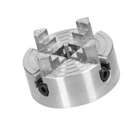 Lathe Chuck 3 Jaws and 4 Jaws Manual Self Centering, 50mm Zinc Alloy | 3.17/5/8mm 0.002in Accuracy Shafts Optional, for Mini Lathe Chuck, Bench Grinder and Mill (3 mordazas-5mm)