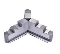 Lathe Chuck, 3 Pcs of K11-200 Self-Centering 3-jaw Chuck Jaws Accessories, 8In Chuck 20CrMnTi Self-Centering Metal Lathe Chuck Jaws, for Grinding Machines Milling Machines (Color : Negative paw)