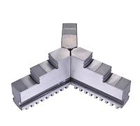 Lathe Chuck, 3 Pcs of K11-200 Self-Centering 3-jaw Chuck Jaws Accessories, 8In Chuck 20CrMnTi Self-Centering Metal Lathe Chuck Jaws, for Grinding Machines Milling Machines (Color : Positive paw)