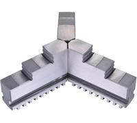 Lathe Chuck, 3 Pcs of K11-80/100/125/130/160/200/250/315/320/325/380/400 Self-Centering 3-jaw Chuck Jaws Accessories, 3-16In Chuck 20CrMnTi Self-Centering Metal Lathe Chuck Jaws, for Grindin