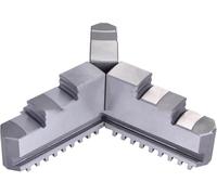 Lathe Chuck, 3 Pcs of K11-80/100/125/130/160/200/250/315/320/325/380/400 Self-Centering 3-jaw Chuck Jaws Accessories, 3-16In Chuck 20CrMnTi Self-Centering Metal Lathe Chuck Jaws, for Grindin