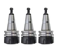 Lathe Chuck, 3PCS Metal ER32 50 Balance Collet Chuck G2.5 24000rpm CNC Toolholder