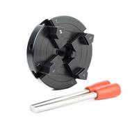 Lathe Chuck, 4" Inch Wood Lathe Chuck 100Mm Self Centering 4 Jaw 1" X 8 Tpi / M33 Turning Tools for Woodworking DIY Accessories,M18X2.5Mm