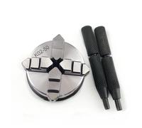 Lathe Chuck 50MM Mini 4 Jaw Reversible Self-Centering Thread Mount Lathe Chuck K02-50 Metal