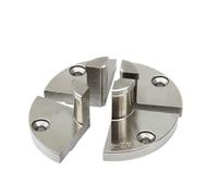 Lathe Chuck, Chrome Plated Step Round Pin Jaw Set Woodworking Turning Accessories for 100mm 4-Jaw Self Centering Wood Lathe Scroll Chuck(1 x Pin Jaw)