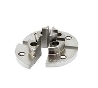 Lathe Chuck, Chrome Plated Step Round Pin Jaw Set Woodworking Turning Accessories for 100mm 4-Jaw Self Centering Wood Lathe Scroll Chuck(1 x Step Jaw)