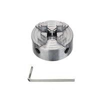 Lathe Chuck, Four 4 Jaw Chuck Z011A for Metal Mini Lathe M12x1mm Threaded Back 1.8~56mm/12~65mm Collet Accessory(4 Jaw Chuck)