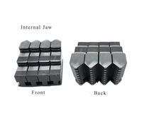 Lathe Chuck Jaw 4 Jaw Lathe Chuck 250mm Chuck Jaws Internal Jaw External Jaws Detachable Jaw SANOU Chuck Spare Part for K12-250(K12-250 Internal jaw)