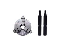 Lathe Chuck, K01-63 50 80 Lathe Mini Chuck 3 Jaws Woodworking Hand with Mounting Thread Screw Rod Self-Centering Tool(K01-50)