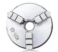 Lathe Chuck, K01-63 63mm 2.5" Lathe Chuck Three Jaw Manual Mini Self-Centering Thread Mount for CNC Precision Instrument