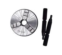 Lathe Chuck, K01-63 63mm Lathe Mini Chuck 3 Jaws Woodworking Hand with Mounting Thread Screw Rod Self-Centering Tool