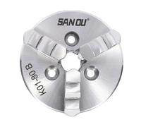 Lathe Chuck K01-80B 80mm 3" 3 Jaw Manual Mini Self-Centering Reversable Chuck Sanou