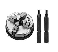Lathe Chuck K02-63 Self-Centering Lathe Chuck 4-Jaw Self-Centering Chuck Metal Lathe Chuck Self-Centering Lathe Chuck with Rods for Woodworking