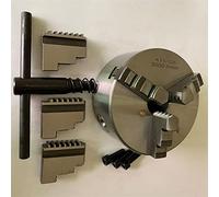 Lathe Chuck K11-125 Three Jaw Self-Centering Chuck 125mm Scroll Chuck 5'' Jaw Chuck with Harden Steel for Mini Lathe