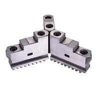 Lathe Chuck, K11-250 Jaw, Jaw for Positive and Negative Screws, 10 Inch Three-jaw Chuck Machine Tool Lathe Chuck Separation Jaws, for Grinding Machines Milling Machines