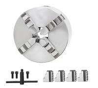 Lathe Chuck, K12-100 4-Jaw Self-Centering Lathe Chuck with 3-M8 Mounting Thread, for Grinding Machines Milling Machines