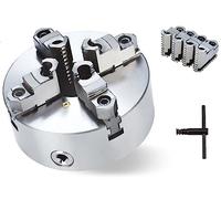 Lathe Chuck, K12-200A 4 Jaw Lathe Self-Centering Lathe Chuck with 3-M10 Mounting Thread, for Grinding Machines Milling Machines