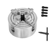 Lathe Chuck, K72-160 4 Jaw Independent Lathe Chuck with 4-M10 Mounting Thread, for Grinding Machines Milling Machines