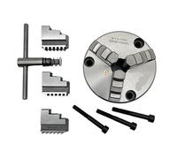 Lathe Chuck Lathe Chuck 100mm K11-100 Front Mount 3 Hole Jaw Self-Centering Mini Manual Metal