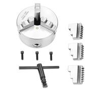 Lathe Chuck, Lathe Chuck 125mm 3 Jaw Self-Centering K11-125 Mini Scroll Sanou with Harden Steel for