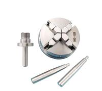 Lathe Chuck Micro Lathe Mini 50 65 80 Three-jaw 4 Jaw Stainless Steel Chuck Household Woodworking Chuck Four-jaw