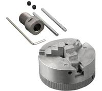 Lathe Chuck Set, Chuck Connecting Rod - 3 Jaw Turning Mesh Small Connecting Rod - Self-Centring Clamping Accessories Extension of the Power Tool for Wood Twisting