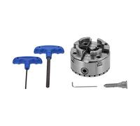 Lathe Chuck Set Durable Heavy-Duty Woodworking Tool for Woodworkers Self-Centering Chuck with 1/8in Thread, KP96-E 4In