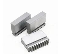 Lathe Chuck Spare Part Soft Jaws Internal Jaw and External Jaw 3 Jaw Chuck Jaws for 80MM 100MM(K11-100 Soft Jaw)