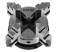 Lathe Chuck, Wood Lathe Chuck 50mm Mini 4 Jaw Reversible Self Centering M14 Thread Mount Lathe Manual Chuck K02-50
