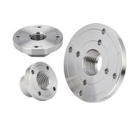 Lathe Chuck, Wood Lathe Face Plate Fit M33 1-8Tpi Thread Turning Machine Chuck Flange Faceplate 2 3 4 Inch,4 Inch M33X3.5
