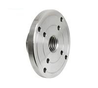 Lathe Chuck，Wwood Lathe Accessories, 4'' 100mm Wood Lathe Face Plate for M33 X 3.5 / M18 X 2.5/1'' X 8 TPI Threaded Woodworking Machine Turning Chuck Flange Faceplate(1 Inch X 8 Tpi)