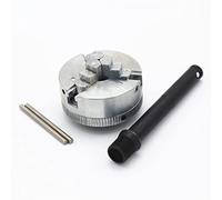 Lathe Chuck, Z011 Woodworking Three Jaw Chuck 10-35mm Corrosion Resistance Power Tool High Accuracy Industrial for Mini Lathe Zinc Alloy M12(Check with Rod)