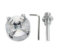 Lathe Chuck, Z011A 4-jaw Manual Lathe Chuck with M12*1 Chuck Hand Electric Drill Connecting Rod, for Grinding Machines Milling Machines