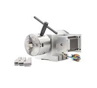 Lathe Chucks 3 Jaw 80mm Chuck CN-C 4th Axis CN-C Dividing Head/Rotation 6:1 A Axis for Mini CN-C Router