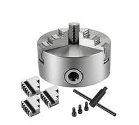 Lathe Chucks K11 Lathe Chuck 3 Jaws Manual Self-Centering K11-100 K11-125 K11-160 K11-200 W/Mounting Bolt for Grinding Milling Turning (Color : K11-125)