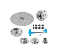 Lathe Chucks KP965 Metal Lathe Chuck 4-Jaw 3.75" Diameter with 5 Sets of Jaws Self-Centering for Precision Machining