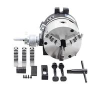 Lathe Chucks Vertical and Horizontal Indexing Plate with Flange Precision Milling Machine Indexing Head Rotary Table with Three-jaw Chuck for Machine Tool Accessories (Color : 1PCS, Size : HV-6)