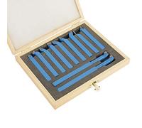 Lathe Cutting Tools 11pcs Lathe Tools Carbon Steel and Cemented Carbide Lathe Turning Tool Set High Hardness Metal Lathe Tools Milling Cutting Turning Tool Set 8 x 8mm