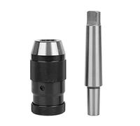 Lathe Drill Chuck Self Tightening Heavy Duty Taper Fixture 16mm with MT3 B18 Connecting Rod High Precision Milling Machine Accessory for CNC Machining Centers and Small Drilling